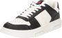 Tommy Hilfiger Sportieve Zwarte Vetersneakers met Witte Contrastdetails en Logoprint Black Dames - Thumbnail 2