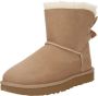 Ugg Suède Bow Enkellaarzen Beige Dames - Thumbnail 2