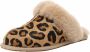 UGG Pantoffels Dames Sloffen Instappers Suède Leopardprint Harde zool Dichte hiel 1130886 Leopard - Thumbnail 3