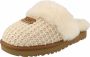 Ugg Comfortabele Gebreide Schapenvacht Instappers Beige Dames - Thumbnail 4