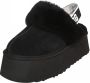 Ugg Zwarte suède en wollen slipper sandaal met 5 cm sleehak Zwart Dames - Thumbnail 3