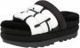 UGG Dames Maxi Slide Logo Slippers Zwart - Thumbnail 2