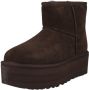 UGG Vachtlaarzen Dames W Classic Mini Platform Maat: 37 Materiaal: Suède Kleur: Bruin - Thumbnail 2