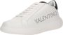 Valentino Witte Leren Sneakers met Logo Lettering White Heren - Thumbnail 2