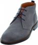 Van Lier Boston suede veterschoenen grijs - Thumbnail 1