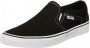 Vans Asher Canvas Heren Sneakers Black White - Thumbnail 3