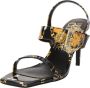 Versace Jeans Couture Zwarte sandalen voor vrouwen Aw24 Multicolor Dames - Thumbnail 2