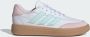 Adidas Sportswear Courtblock sneakers wit lichroze gum Imitatieleer 35 1 2 - Thumbnail 4