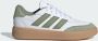 Adidas Sportswear Courtblock sneakers wit mosgroen gum Imitatieleer 35 1 2 - Thumbnail 3