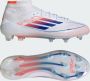 Adidas F50 Elite Mid Gras Voetbalschoenen (FG) Wit Blauw Rood - Thumbnail 2