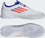 Adidas F50 League Zaalvoetbalschoenen (IN) Wit Rood Blauw - Thumbnail 2