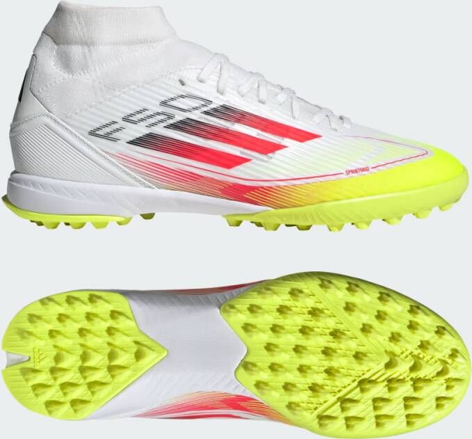 Adidas Performance F50 League Mid Turf Voetbalschoenen Dames Wit