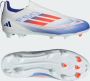 Adidas F50 League Laceless FG Junior Cloud White Solar Red Lucid Blue- Cloud White Solar Red Lucid Blue - Thumbnail 4