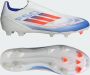 Adidas F50 League Laceless FG Cloud White Solar Red Lucid Blue- Cloud White Solar Red Lucid Blue - Thumbnail 5