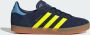 Adidas Originals Gazelle Junior Night Indigo Solar Yellow Light Blue Night Indigo Solar Yellow Light Blue - Thumbnail 5