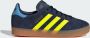 Adidas Originals Gazelle Children Night Indigo Solar Yellow Light Blue Night Indigo Solar Yellow Light Blue - Thumbnail 4