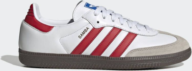 Adidas Originals Rode Samba OG Sneakers Rood Heren Schoenen