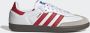 Adidas Originals Samba OG White Better Scarlet Gum 5- White Better Scarlet Gum 5 - Thumbnail 2