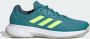 Adidas Performance Gamecourt 2.0 Tennisschoenen Unisex Turquoise - Thumbnail 2