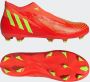 Adidas Predator Edge.3 Firm Ground Veterloze Voetbalschoenen Solar Red Team Solar Green Core Black Dames - Thumbnail 6