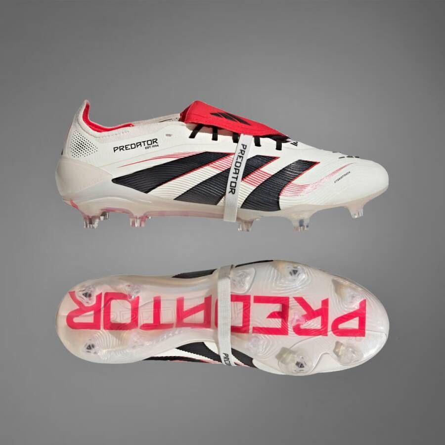 Adidas Predator Elite FT FG Off White Core Black Pure Ruby- Off White Core Black Pure Ruby