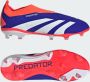 Adidas Predator Elite Veterloze Gras Voetbalschoenen (FG) Kids Blauw Wit Rood - Thumbnail 2