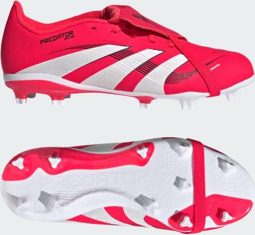 Adidas Perfor ce Predator League Fold-Over Tongue Firm Ground Voetbalschoenen Kids Kinderen Rood