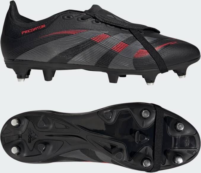 Adidas Perfor ce Predator League Fold-Over Tongue Soft Ground Voetbalschoenen Unisex Zwart