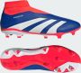 Adidas Predator League Laceless FG Lucid Blue Cloud White Solar Red- Lucid Blue Cloud White Solar Red - Thumbnail 4