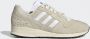 Adidas Crème Witte Lage Sneaker met 3 Strepen Beige Heren - Thumbnail 2