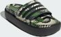 Adidas Sportswear adilette Platform Badslippers Dames Groen - Thumbnail 5