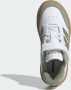 Adidas Sportswear Courtblock sneakers wit mosgroen gum Imitatieleer 28 - Thumbnail 14