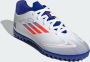 Adidas Perfor ce F50 Club Junior voetbalschoenen wit rood kobaltblauw Imitatieleer 36 2 3 - Thumbnail 14