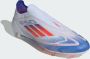 Adidas F50 Elite Laceless FG Cloud White Solar Red Lucid Blue- Cloud White Solar Red Lucid Blue - Thumbnail 7