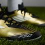 Adidas Perfor ce F50 League Messi Sr. voetbalschoenen goudmetallic wit zwart - Thumbnail 28