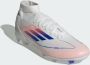 Adidas F50 League Mid Gras Voetbalschoenen (FG) Wit Blauw Rood - Thumbnail 7