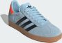 Adidas Originals Gazelle sneakers lichtblauw zwart gum - Thumbnail 45