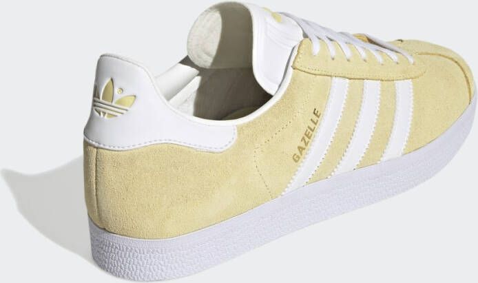 Adidas Originals Gazelle Schoenen Almost Yellow Cloud White Gold Metallic - Foto 9