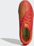 Adidas Performance Predator Edge.4 IN Jr. zaalvoetbalschoenen oranje limegroen zwart - Thumbnail 12