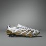 Adidas Predator Elite Gras Voetbalschoenen (FG) Wit Grijs Zwart Goud - Thumbnail 4