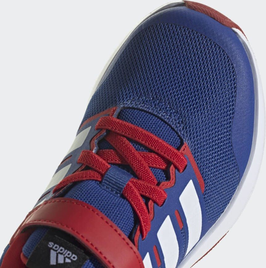 Adidas Sportswear x Marvel FortaRun Spider-Man 2.0 Cloudfoam Sport Running Schoenen met Elastische Veters en Klittenband Kinderen Blauw - Foto 4