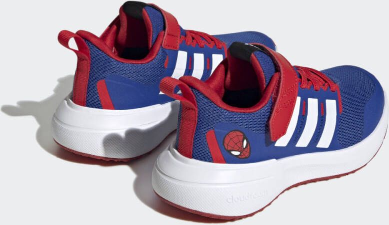 Adidas Sportswear x Marvel FortaRun Spider-Man 2.0 Cloudfoam Sport Running Schoenen met Elastische Veters en Klittenband Kinderen Blauw - Foto 5