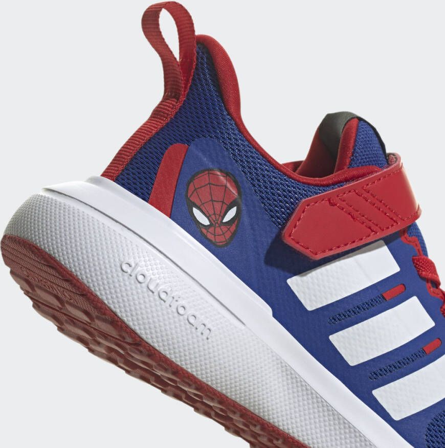 Adidas Sportswear x Marvel FortaRun Spider-Man 2.0 Cloudfoam Sport Running Schoenen met Elastische Veters en Klittenband Kinderen Blauw - Foto 7