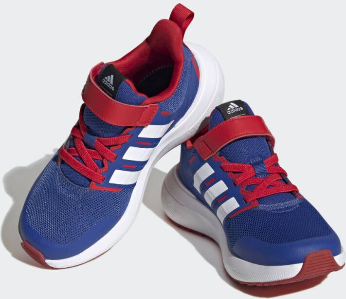 Adidas Sportswear x Marvel FortaRun Spider-Man 2.0 Cloudfoam Sport Running Schoenen met Elastische Veters en Klittenband Kinderen Blauw - Foto 8