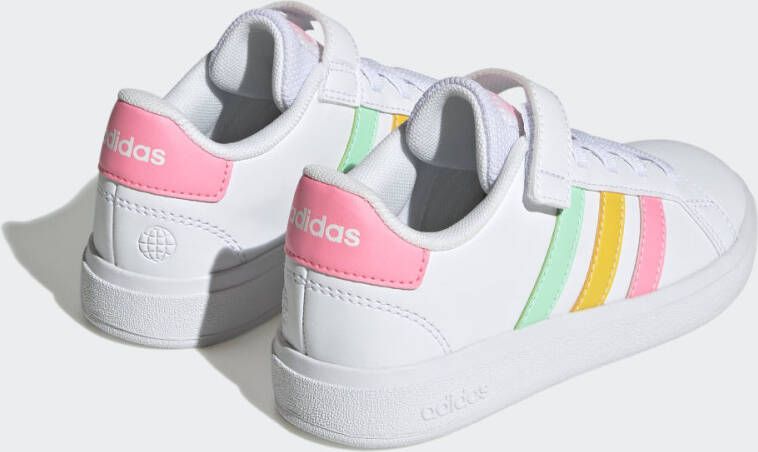 Adidas Sportswear Grand Court Schoenen met Elastische Veters en Klittenband