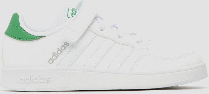 rand Zonnebrand beha Adidas breaknet sneakers wit groen kinderen - Schoenen.nl