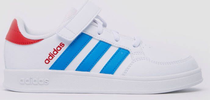 adidas breaknet el c sneakers wit rood kinderen