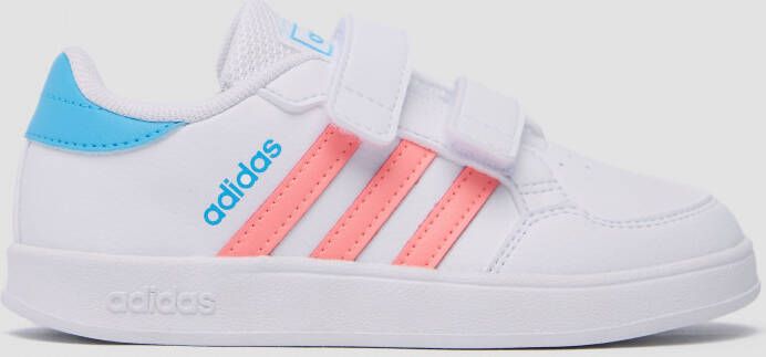 adidas breaknet sneakers wit roze baby kinderen