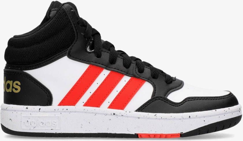 adidas hoops mid 3.0 sneakers zwart wit kinderen