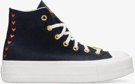 Converse chuck taylor all star lift sneakers zwart dames